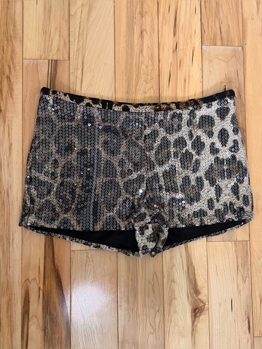 Forever 21 Sequin Leopard Print Shorts